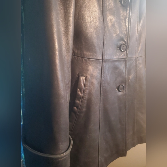 VINTAGE Gorgeous Tiboa Leathers jacket with removable liner size M - Picture 2 of 12